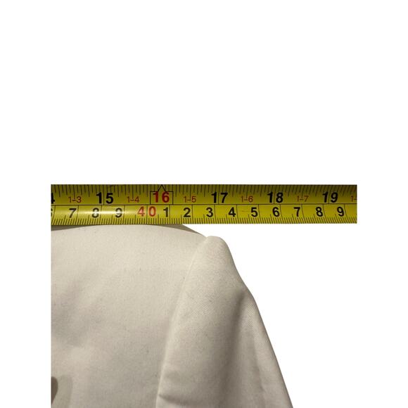 NWT L'Agence Size 8 Off White Gold Lila Boxy Preppy Luxury Crop Cotton Blazer - Picture 6 of 11